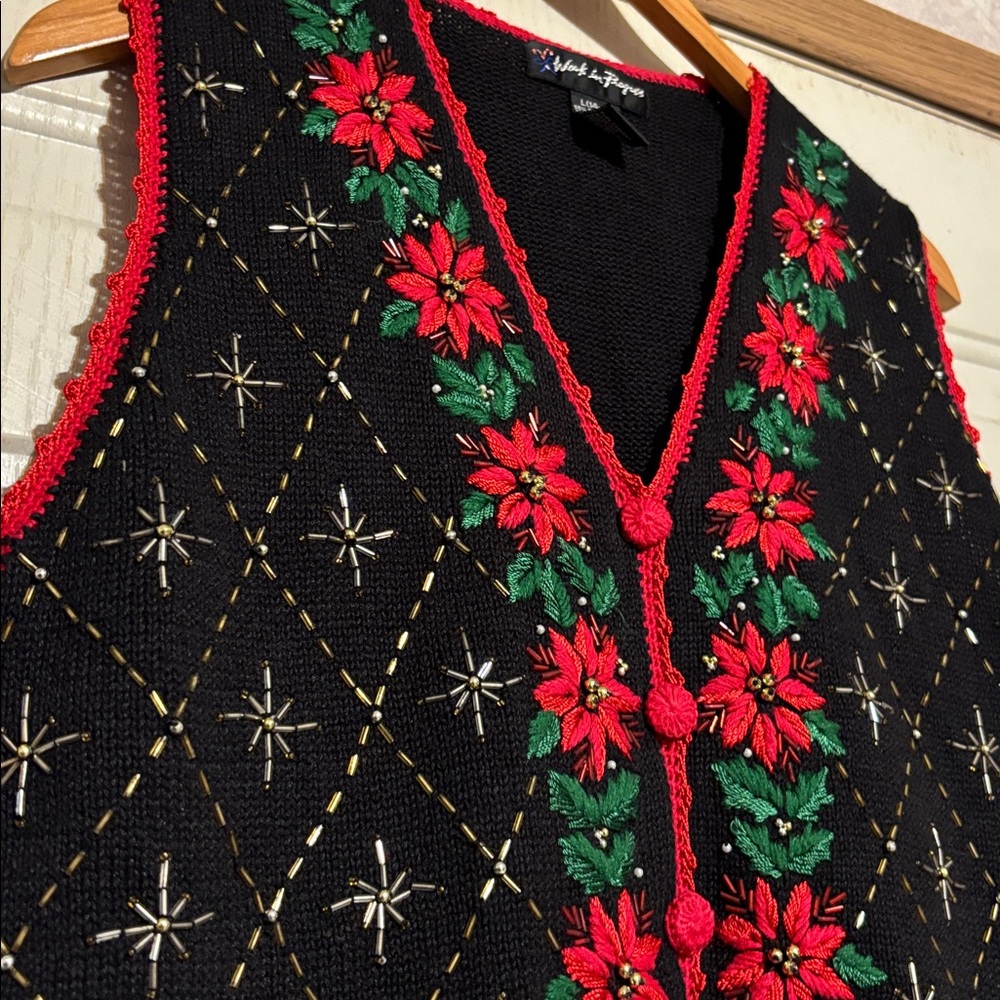 Christmas Black and Red Sweater by Work in Progress - Picture 2 of 5